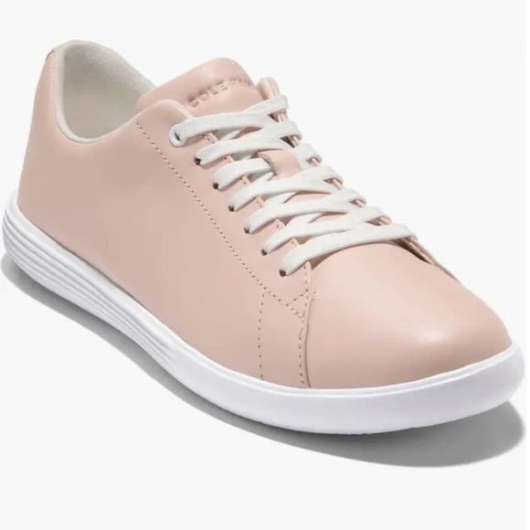 NEW Cole Haan Grand Crosscourt Leather Sneaker in Cameo Rose - Size 9 - Picture 1 of 14